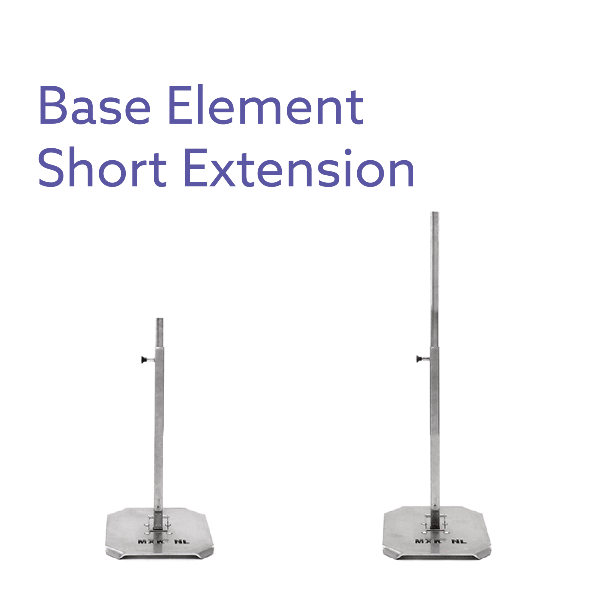 Base m. kort stang